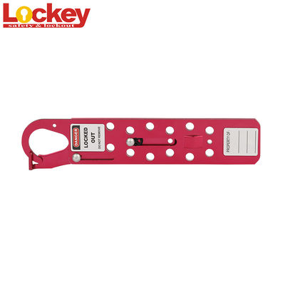 Aluminium Lockey Veiligheids slot Hasp Groep 12 Hole Glijdend Lang met 12 hangsloten