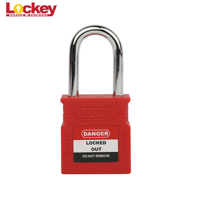 Upgrade Wide Type Nylon Body Safety Padlock Steel Shackle Safety Loto Lock Lockout