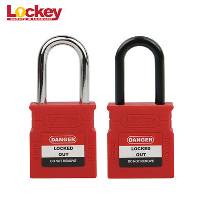 Lichte Brand Loto Lock Nylon Body Safety Padlock Sleutelverschil