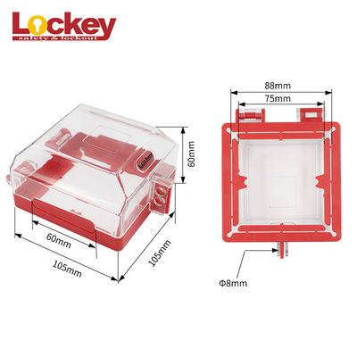 Transparent Electrical Lockout Devices Emergency Stop Button Lockout